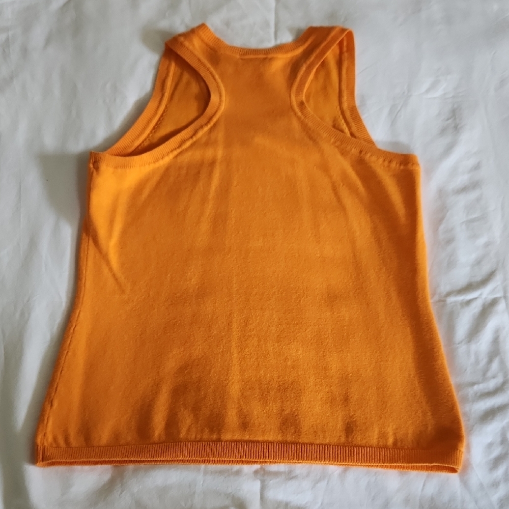 Stretch Orange Knit Top - Picture 3 of 3